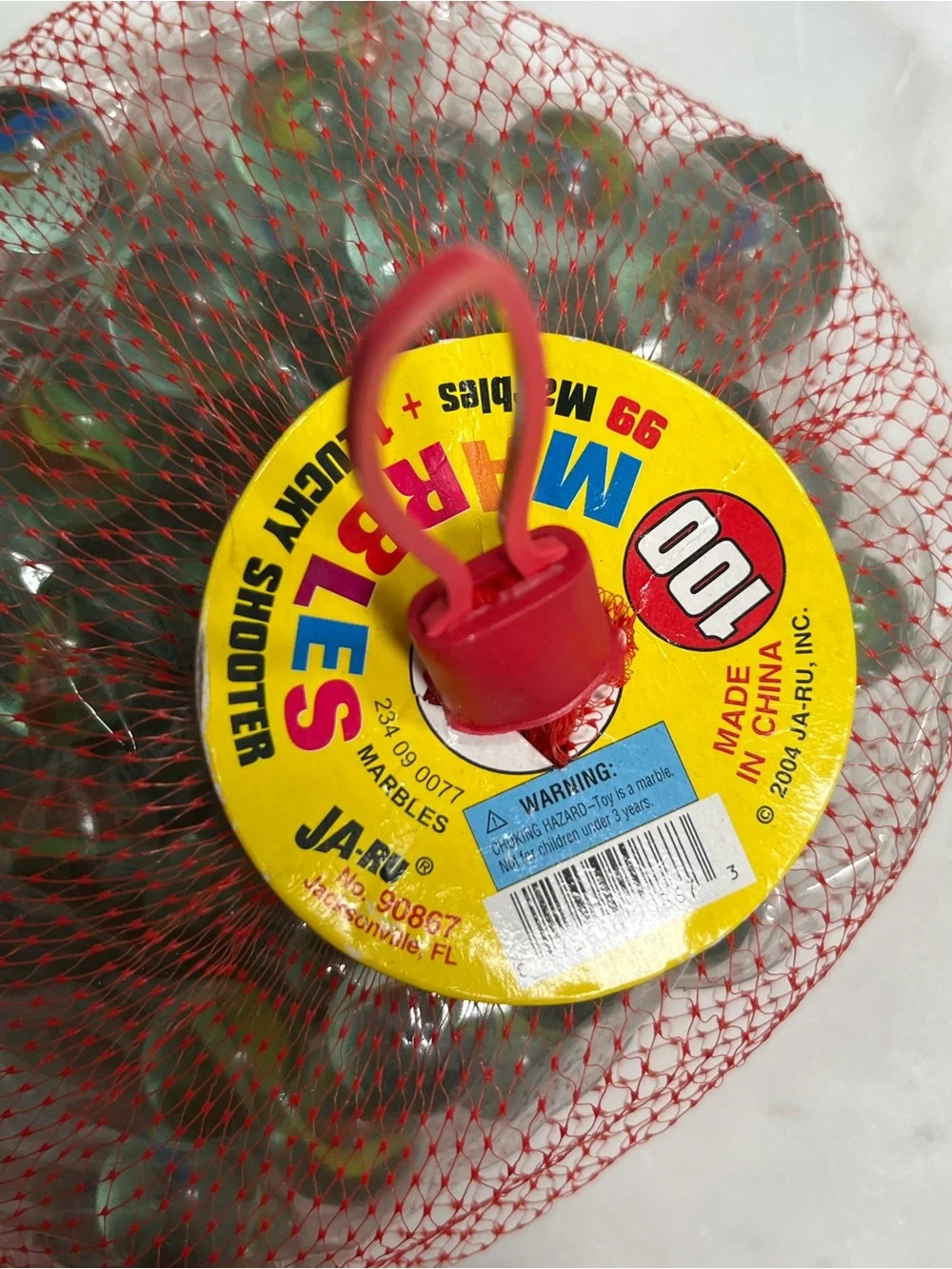 Vintage Marbles Bag Includes 99 Plus 1 Lucky Shooter Sealed Toy